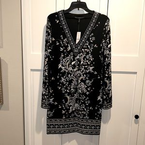 NWT WHBM sz M Chemise Navy.